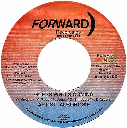 Alborosie : Guess Who's Coming | Single / 7inch / 45T  |  Dancehall / Nu-roots