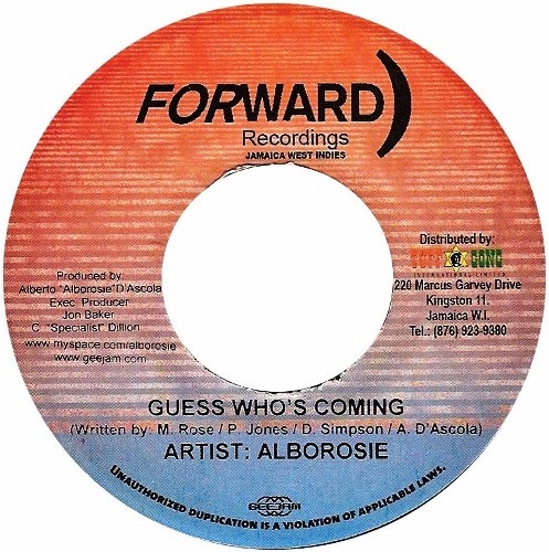 Alborosie : Guess Who's Coming Alborosie : Guess Who's Coming | Single / 7inch / 45T | Dancehall / Nu-roots