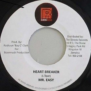 Mr Easy : Heart breaker | Single / 7inch / 45T  |  Dancehall / Nu-roots