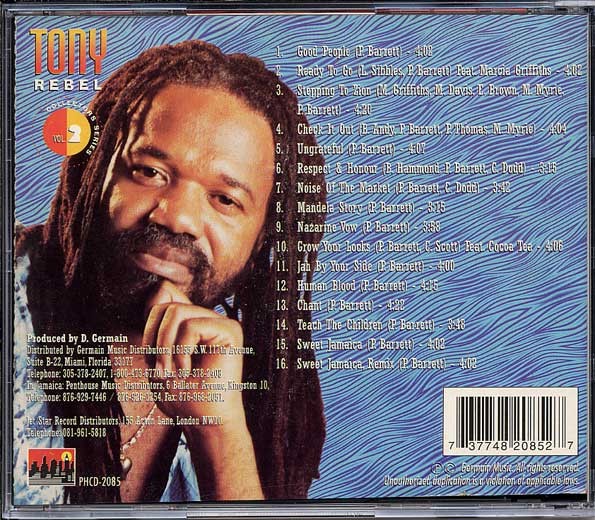 Tony Rebel : Collector's Series Volume 2 Tony Rebel : Collector's Series Volume 2 | CD | Oldies / Classics