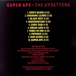 The Upsetters : Super Ape The Upsetters : Super Ape | LP / 33T | Oldies / Classics