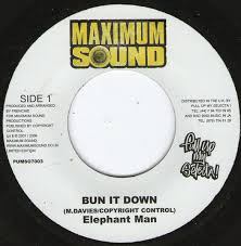 Elephant Man : Bun It Down | Single / 7inch / 45T  |  Dancehall / Nu-roots