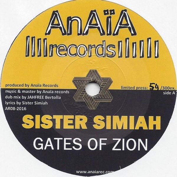 Sister Simiah : Gates of Zion | Single / 7inch / 45T  |  UK