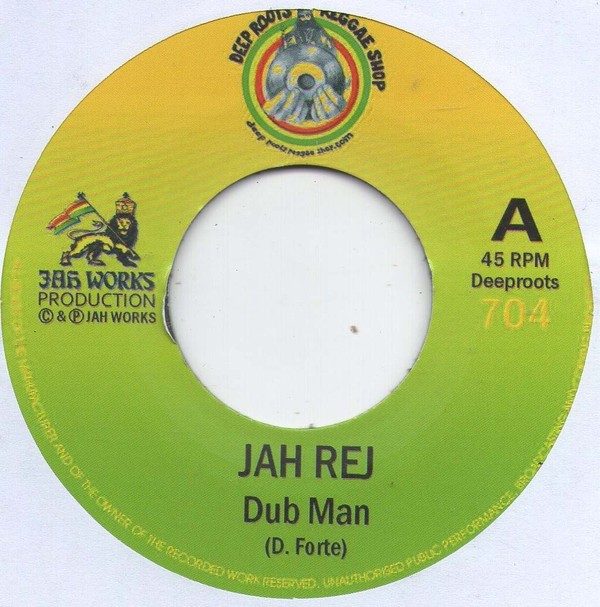 Jah Rej : Dub Man | Single / 7inch / 45T  |  UK