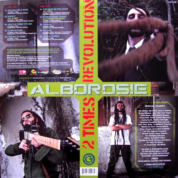 Alborosie : 2 Times Revolution | LP / 33T  |  Dancehall / Nu-roots