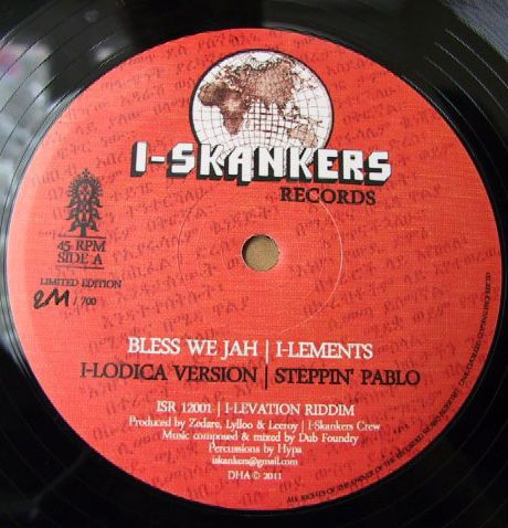 I-Lements : Bless We Jah | Maxis / 12inch / 10inch  |  UK