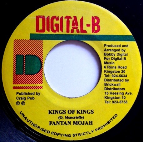 Fantan Mojah : Kings Of Kings | Single / 7inch / 45T  |  Dancehall / Nu-roots