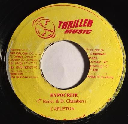 Capleton : Hypocrite | Single / 7inch / 45T  |  Dancehall / Nu-roots