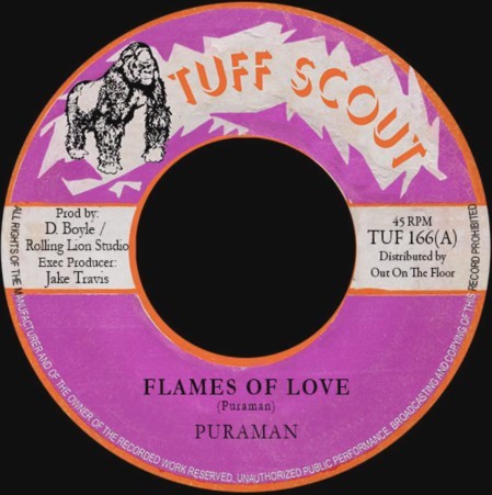 Puraman : Flames Of Love | Single / 7inch / 45T  |  Dancehall / Nu-roots