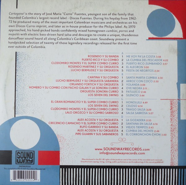 Various : Cartagena ! Curro Fuentes & The Big Band Cumbia And Descarga Sound Of Colombia 1962-72 Various : Cartagena ! Curro Fuentes & The Big Band Cumbia And Descarga Sound Of Colombia 1962-72 | LP / 33T | Afro / Funk / Latin