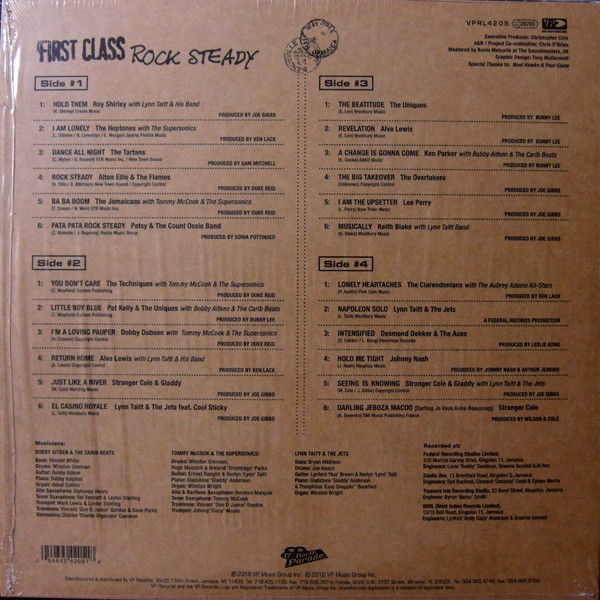 Various : First Class Rock-Steady | LP / 33T  |  Oldies / Classics