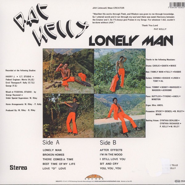 Pat Kelly : Lonely Man | LP / 33T  |  Oldies / Classics