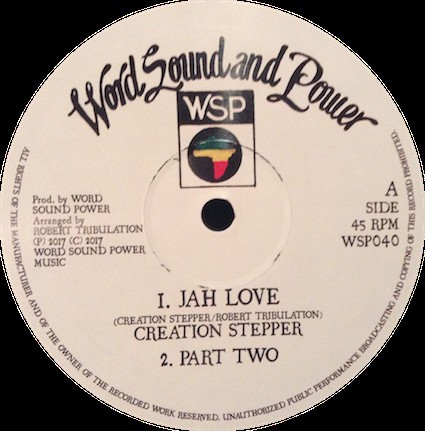 Creation Stepper : Jah Love | Maxis / 12inch / 10inch  |  UK