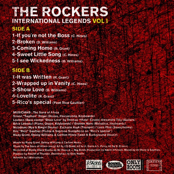 Various : The Rockers International Legends Vol 1 | LP / 33T  |  Dancehall / Nu-roots