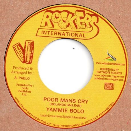 Yammie Bolo : Poor Man's Cry | Single / 7inch / 45T  |  Oldies / Classics