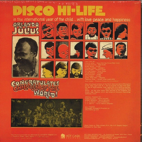 Orlando Julius : Disco Hi-Life | LP / 33T  |  Afro / Funk / Latin