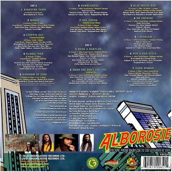 Alborosie : Escape From Babylon To The Kingdom Of Zion Alborosie : Escape From Babylon To The Kingdom Of Zion | LP / 33T | Dancehall / Nu-roots