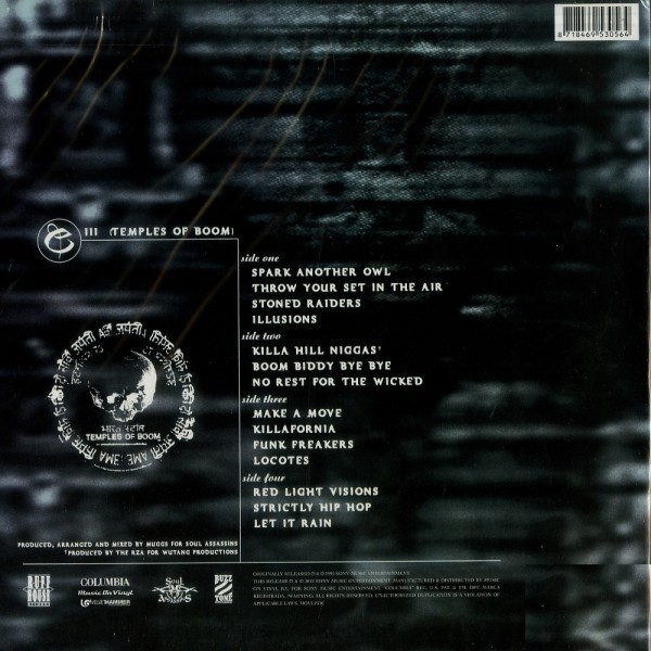 Cypress Hill : III - Temples Of Boom Cypress Hill : III - Temples Of Boom | LP / 33T | Ragga-HipHop
