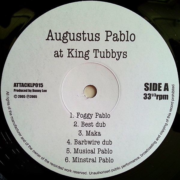 Augustus Pablo : Augustus Pablo At King Tubbys Augustus Pablo : Augustus Pablo At King Tubbys | LP / 33T | Oldies / Classics