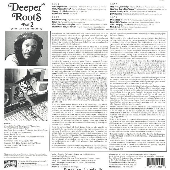 Yabby You & The Prophets : Deeper Roots Part. 2 ( More Dubs & Rarities ) Yabby You & The Prophets : Deeper Roots Part. 2 ( More Dubs & Rarities ) | LP / 33T | Oldies / Classics