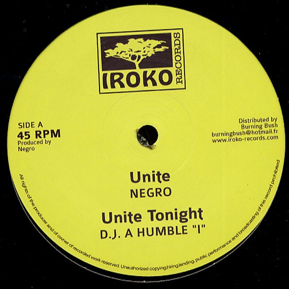 Negro : Unite | Maxis / 12inch / 10inch  |  Oldies / Classics