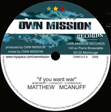 Matthew Mc Anuff : If You Want War