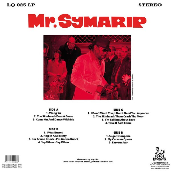 Mr. Symarip : The Skinheads Dem A Come Mr. Symarip : The Skinheads Dem A Come | LP / 33T | Ska / Rocksteady / Revive