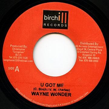 Wayne Wonder : U Got Me | Single / 7inch / 45T  |  Dancehall / Nu-roots