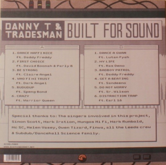 Danny T & Tradesman : Built For Sound | LP / 33T  |  UK