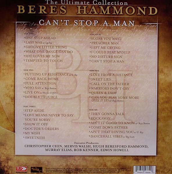 Beres Hammond : The Ultimate Collection (3lp) Beres Hammond : The Ultimate Collection (3lp) | LP / 33T | Dancehall / Nu-roots
