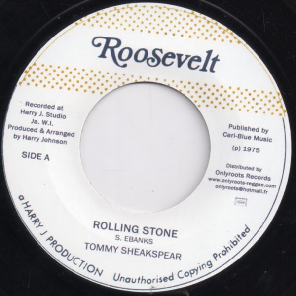 Tommy Sheakspear : Rolling Stone | Single / 7inch / 45T  |  Oldies / Classics