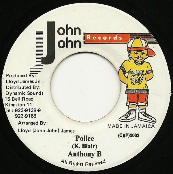 Anthony B : Police | Single / 7inch / 45T  |  Dancehall / Nu-roots