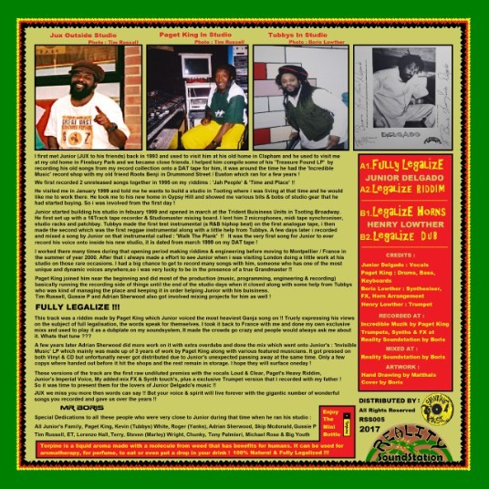 Junior Delgado : Fully Legalize Junior Delgado : Fully Legalize | Maxis / 12inch / 10inch | UK