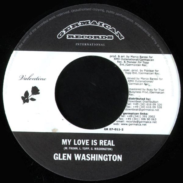Glen Washington : My Love Is Real
