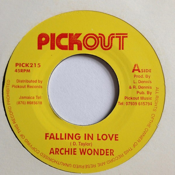 Archie Wonder : Falling In Love | Single / 7inch / 45T  |  Dancehall / Nu-roots