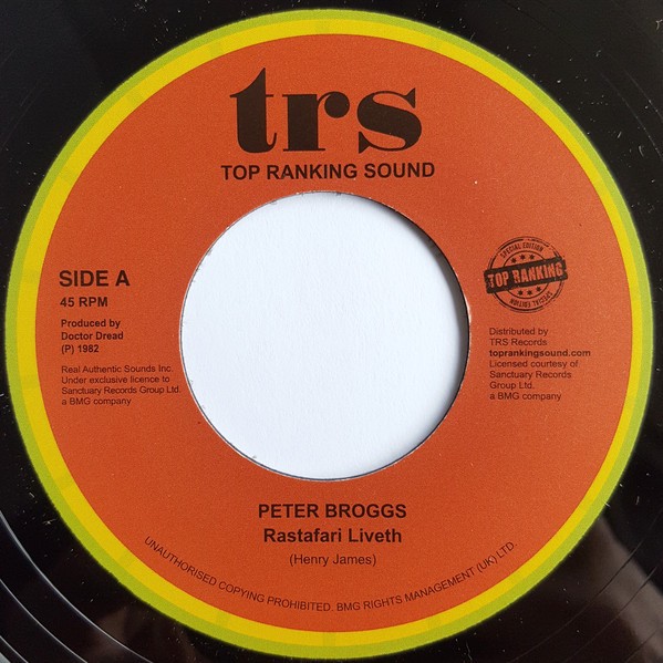 Peter Broggs : Rastafari Liveth | Single / 7inch / 45T  |  Oldies / Classics