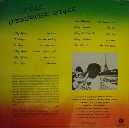 Niney The Observer : Ital... Observer Style Niney The Observer : Ital... Observer Style | LP / 33T | Oldies / Classics