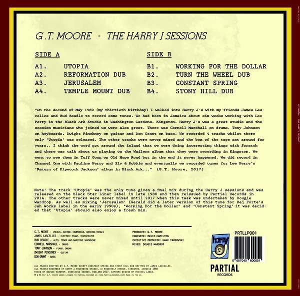 G.t. Moore : The Harry J Sessions | LP / 33T  |  Oldies / Classics