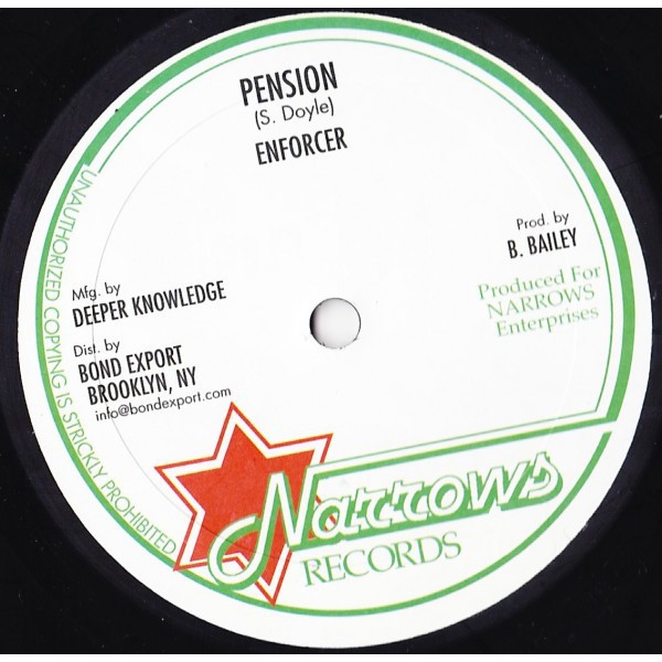Enforcer : Pension | Maxis / 12inch / 10inch  |  Jungle / Dubstep