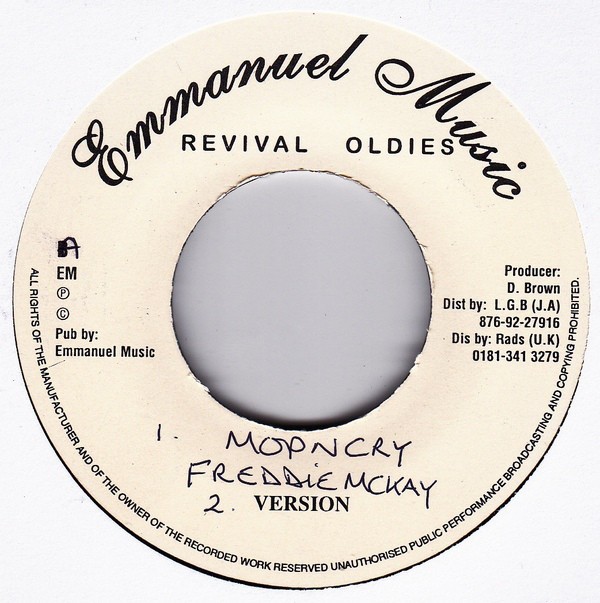 Freddie Mckay : Mop & Cry | Single / 7inch / 45T  |  Oldies / Classics