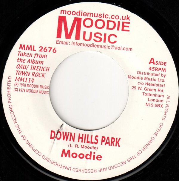 Moodie : Down Hills Park | Single / 7inch / 45T  |  UK