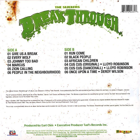 The Slickers : Break Through The Slickers : Break Through | LP / 33T | Oldies / Classics