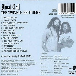 Twinkle Brothers : Final Call | LP / 33T  |  UK