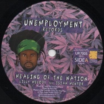 Lilly Melody Aka Isiah Mentor : Healing Of The Nation | Single / 7inch / 45T  |  UK