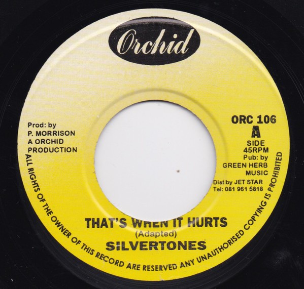Silvertones : That's When It Hurts | Single / 7inch / 45T  |  Oldies / Classics