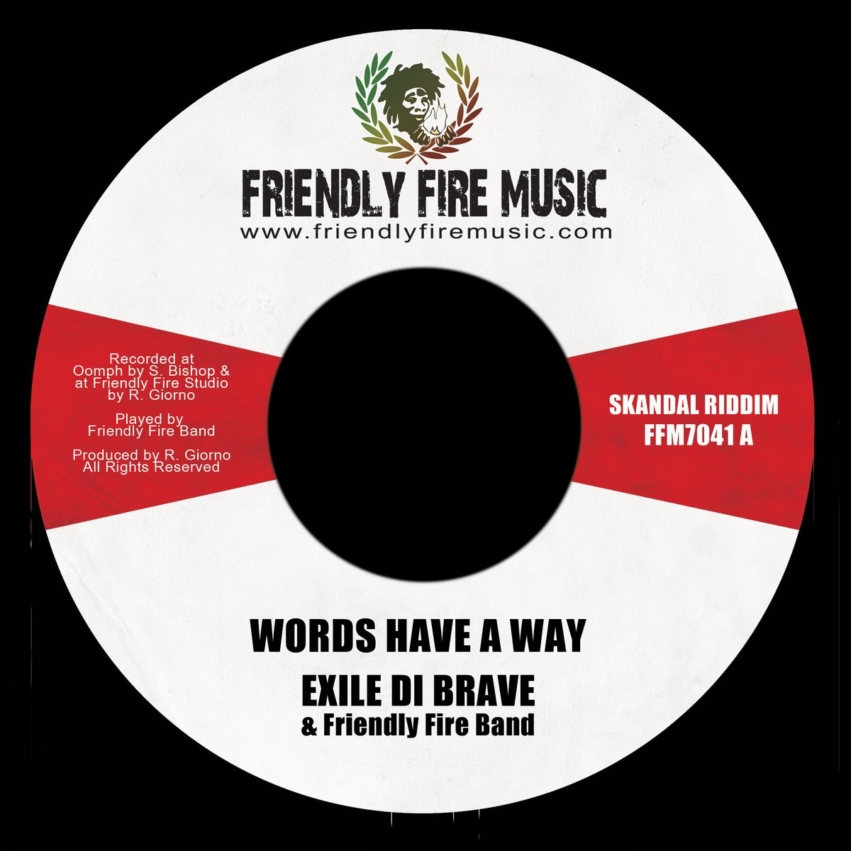 Exile Di Brave : Words Have A Way | Single / 7inch / 45T  |  Dancehall / Nu-roots