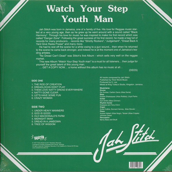Jah Stitch : Watch Your Step Youthman | LP / 33T  |  Oldies / Classics