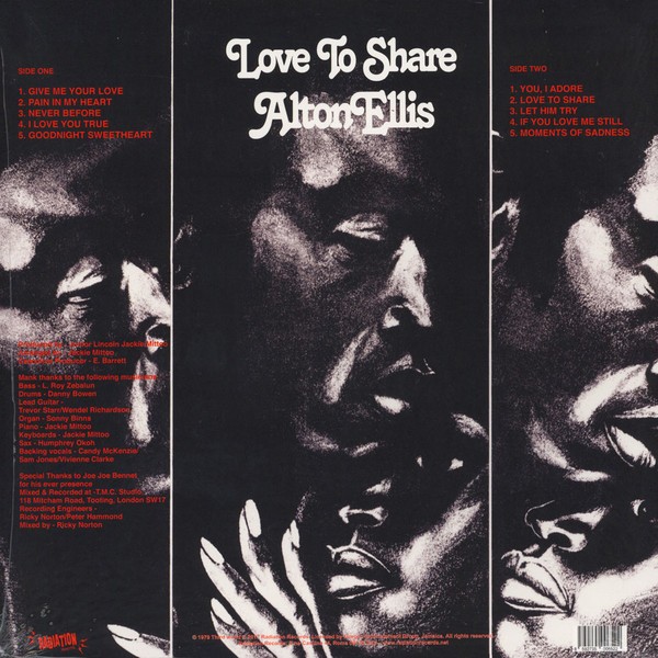 Alton Ellis : Love To Share | LP / 33T  |  Oldies / Classics