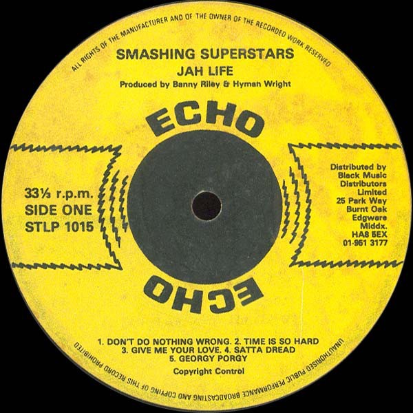 Various : Jah Life Smashing Superstars Various : Jah Life Smashing Superstars | LP / 33T | Oldies / Classics
