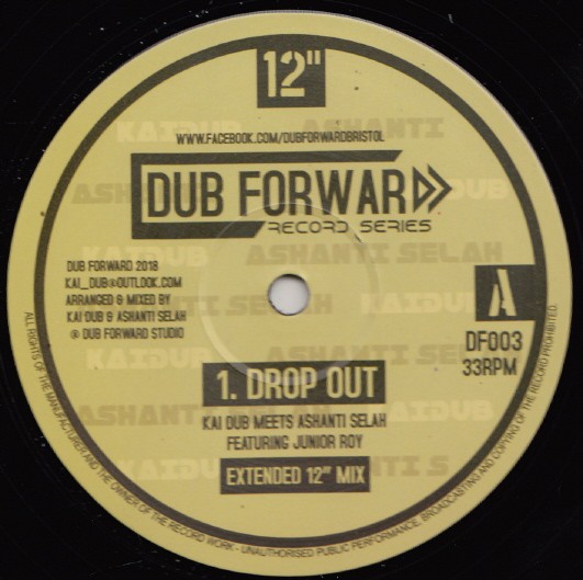 Kai Dub Meets Ashanti Selah Featuring Junior Roy : Drop Out | Maxis / 12inch / 10inch  |  UK